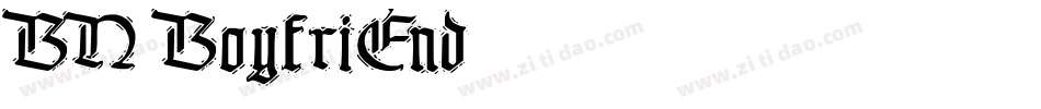 BN BoyfriEnd字体转换